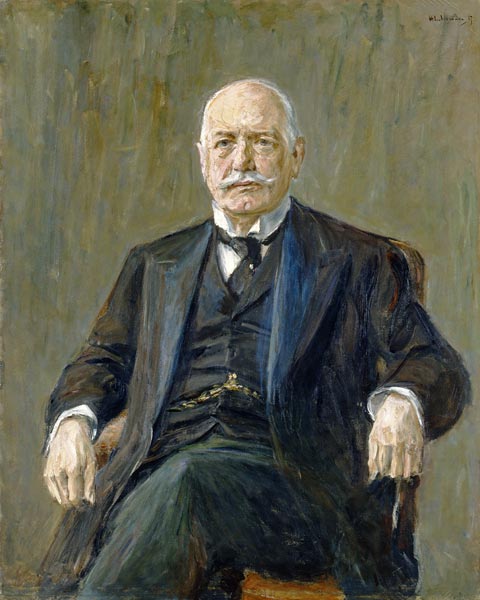 Prince Bernhard von Bulow (1849-1929) 1917 (oil on canvas) à Max Liebermann
