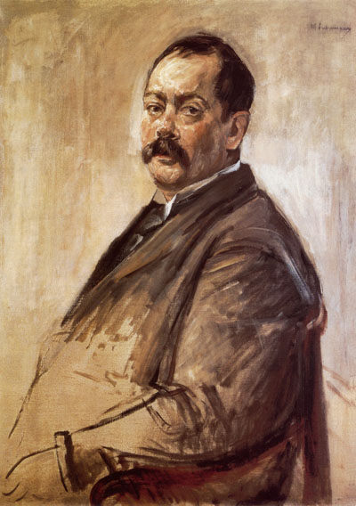 portrait du peintre Lovis Corinth à Max Liebermann