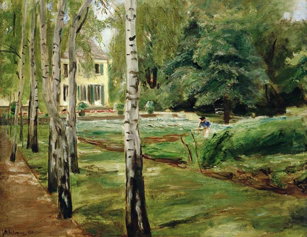 l'allée de bouleaux dans le jardin de Wannsee après ouest à Max Liebermann