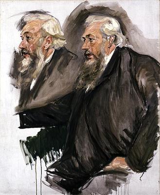 Professor Justus Brinckmann, 1905 (oil on canvas) (see also 144759) à Max Liebermann