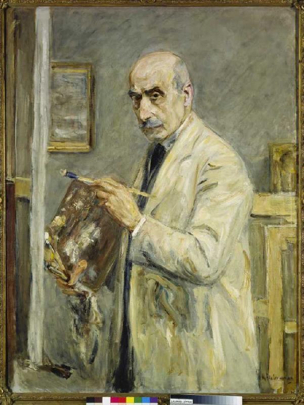 auto-portrait dans la chemise de peintre à Max Liebermann