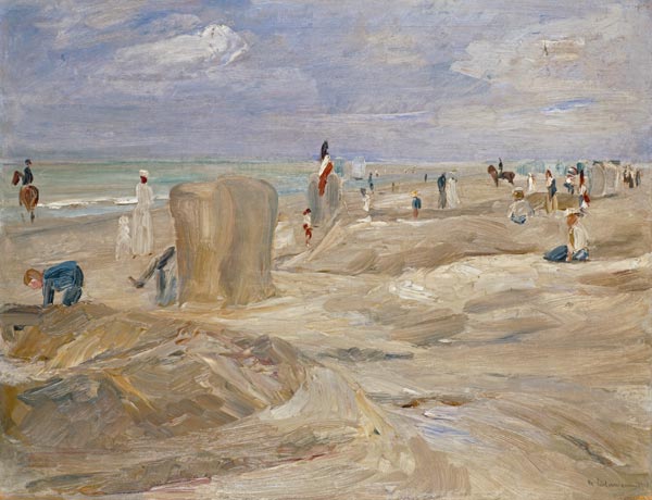 Beach at Noordwijk à Max Liebermann