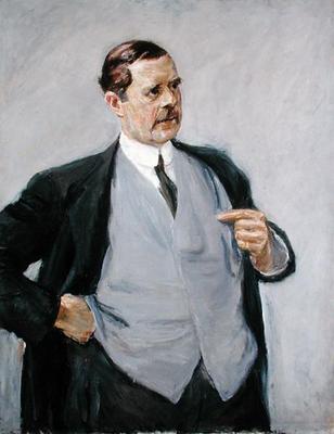 The Architect, Peter Behrens (1869-1940), 1913 (oil on canvas) à Max Liebermann