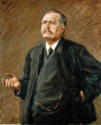 The Theologian and Social Politician, Friedrich Naumann (1860-1919) 1909 (oil on canvas) à Max Liebermann