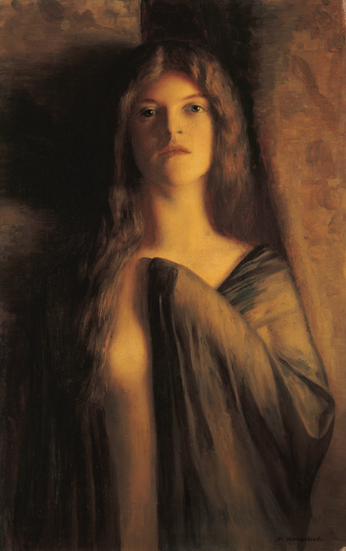 Portrait of a girl à Max Nonnenbruch