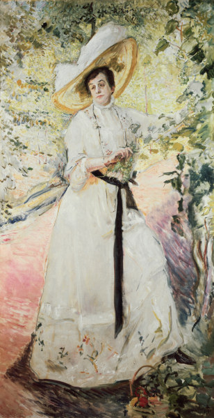 Slevogt / Nini under grape trellis, 1911 à Max Slevogt