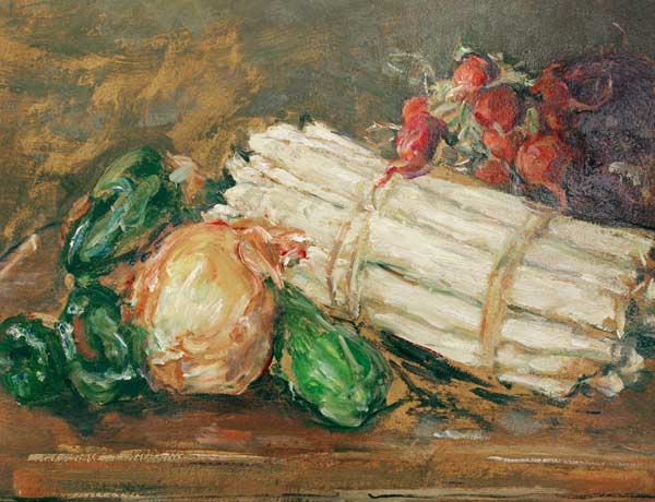 Max Slevogt, Stilleben mit Spargel à Max Slevogt