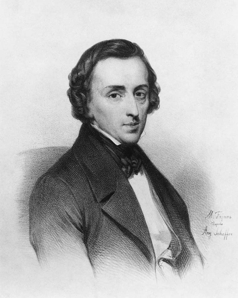 Frederic Chopin, after Ary Scheffer (1795-1858) à Maximilian Fajans