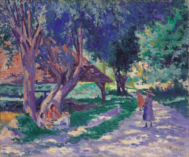 Bessy, Yonne, the Shaded Path à Maximilien Luce