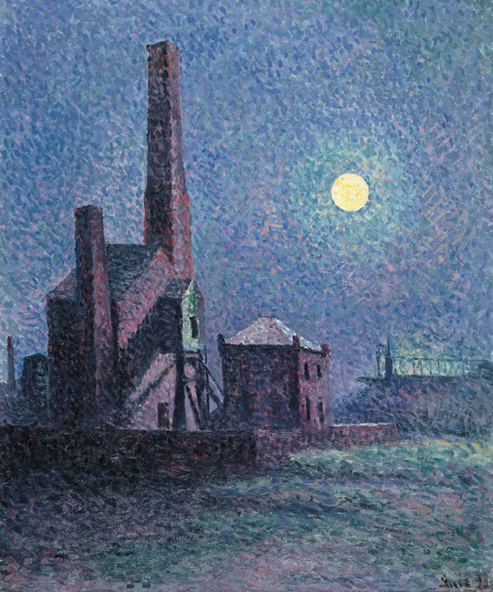 Factory in the Moonlight à Maximilien Luce