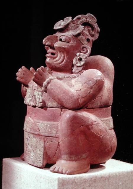 Anthropomorphic censer, from Guatemala, Classic Period à Mayan