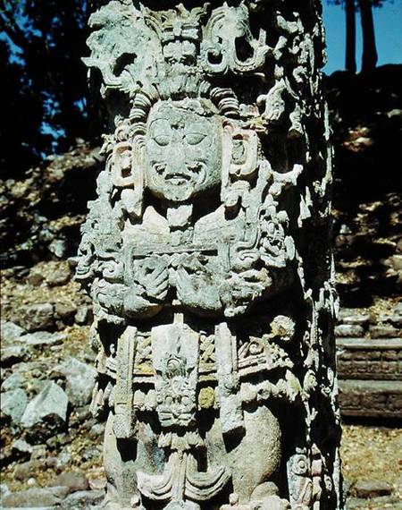 Stele, from the Great Court of the Stelae à Mayan
