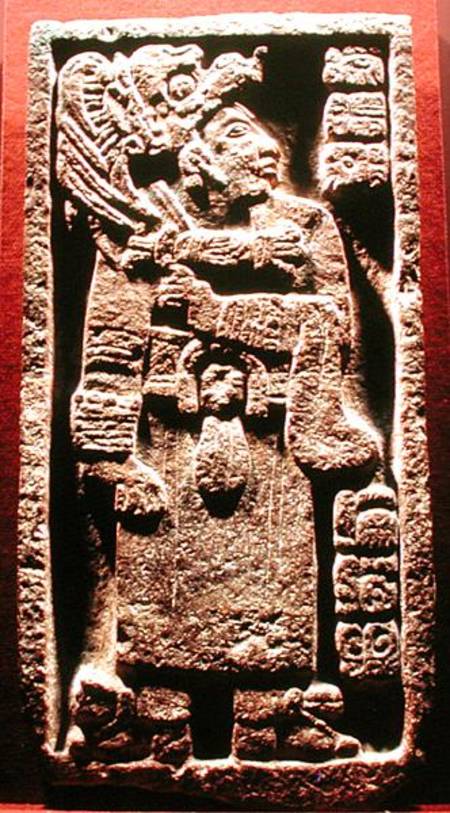Stone found at Oxkintok à Mayan