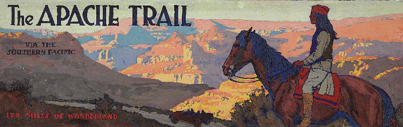 The Apache Trail via the Southern Pacific à Maynard Dixon