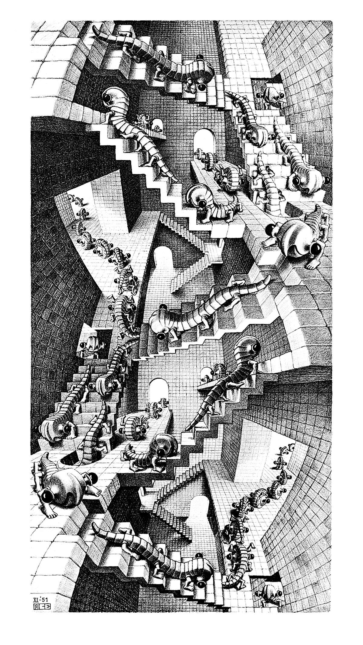 Treppenhaus  - (ESE-28) à M.c. Escher