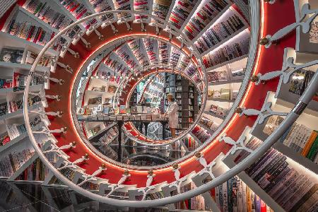 Spiral in Bookstore (Horizontal)