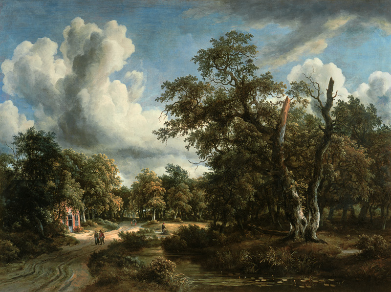 M.Hobbema, Landschaft im Wald v.Haarlem à Meindert Hobbema
