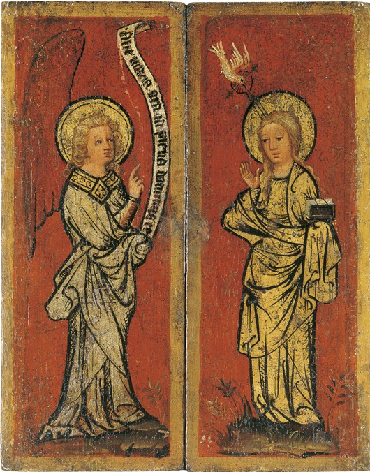 The Annunciation. Triptych of The Holy Face à Maître Bertram