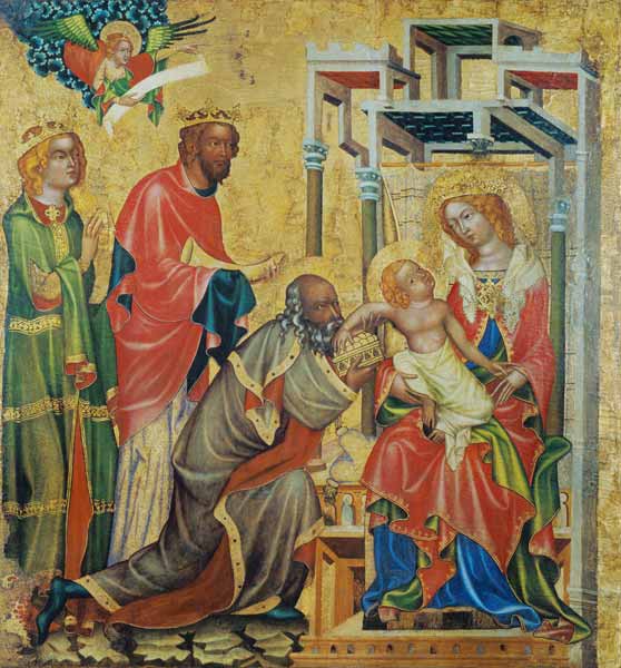 l'adoration  Saint trois rois à Maître de l'autel de Hohenfurth