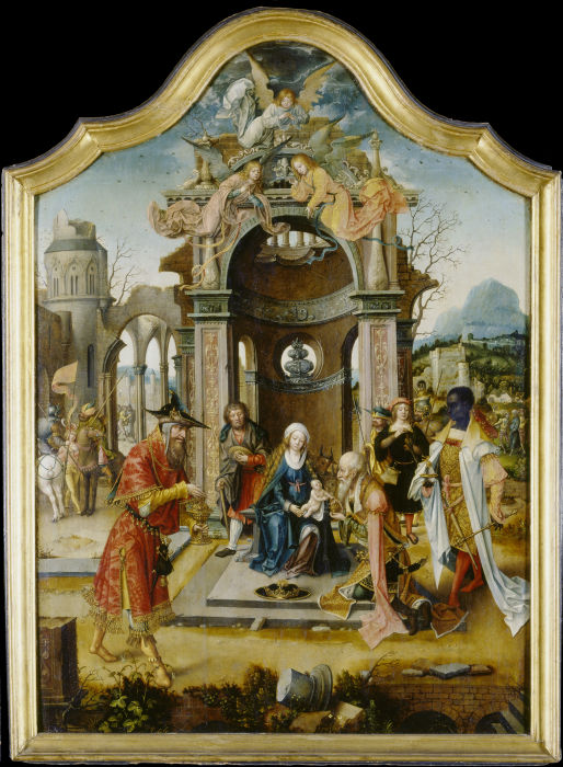 The Adoration of the Magi à Maître du culte grooteen