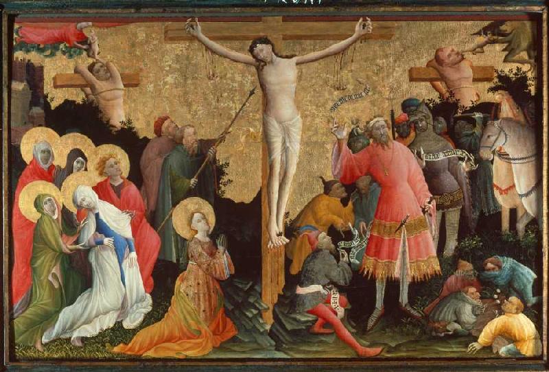autel Berswold : crucifixion du Christ. à Maître de l'autel du Bersword