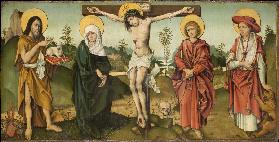 The Crucifixion with St John the Baptist and St Jerome