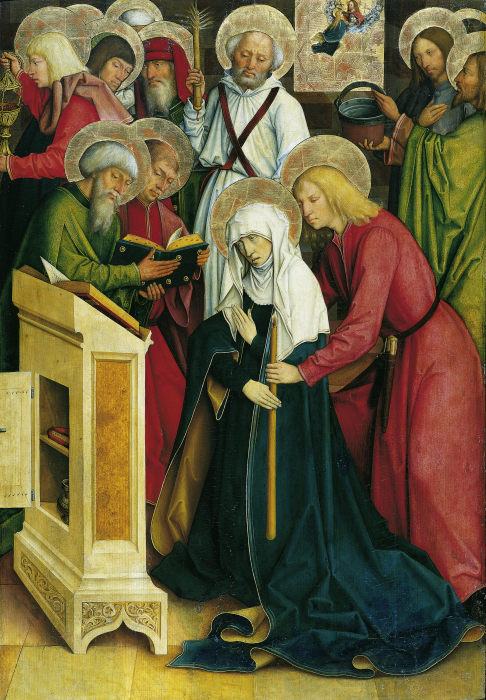 The Death of the Virgin à Maître de l'autel de Pfullendorf