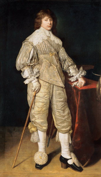 portrait d'un adolescent en vêtements de courtisan à Maître (Néerlandais)