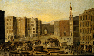 vue de Piazza del Carmine à Naples à Maître (italien)