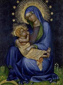 La Madonne avec l'enfant Jésus à Maître (tchèque inconnu)