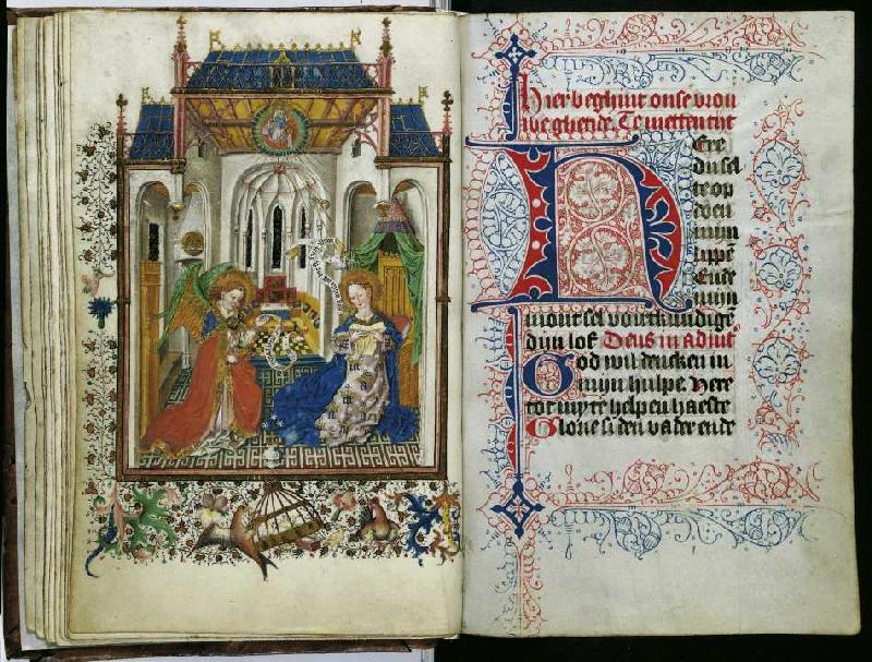 Stundenbuch der Katharina von Lochhorst: Verkündigung (fol à Maître de Catherine de Clèves