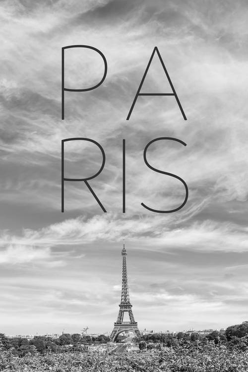 PARIS Tour Eiffel | Texte & Skyline à Melanie Viola