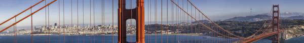 SAN FRANCISCO Golden Gate Bridge - Panorama extrême à Melanie Viola