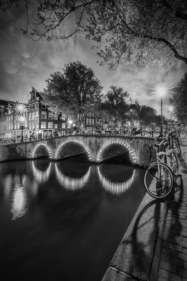 AMSTERDAM Keizersgracht Soirée Idylle | Monochrome