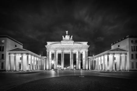 BERLIN Porte de Brandebourg | Monochrome  