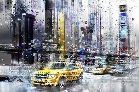 Collage d\'art moderne NEW YORK CITY