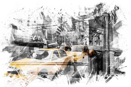 Collage d\'art moderne NYC