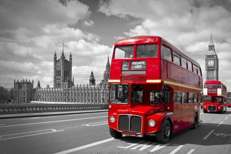 Bus rouges à Londres 