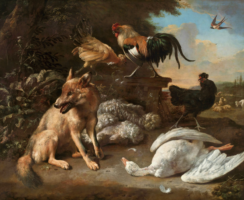 Still Life with Animals à Melchior de Hondecoeter