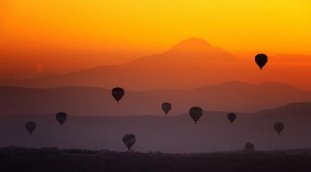 Sunset in Cappadocia...