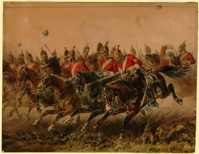The Charge of the Light Brigade during the Battle of Balaclava à Michael Angelo Hayes