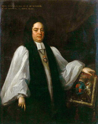 Portrait of Bishop John Robinson (1650-1723) c.1711 (oil on canvas) à Michael Dahl