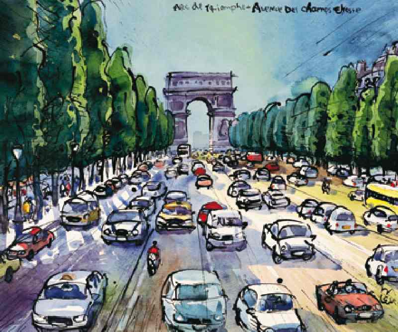 Arc de Triomphe + Avenue des Cha à Michael Leu