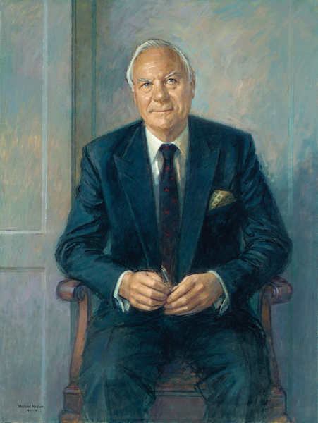 Portrait of Sir Christopher Benson, seated à Michael Noakes