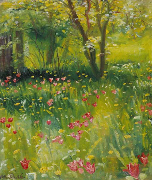 Le jardin de printemps à Michael Peter Ancher