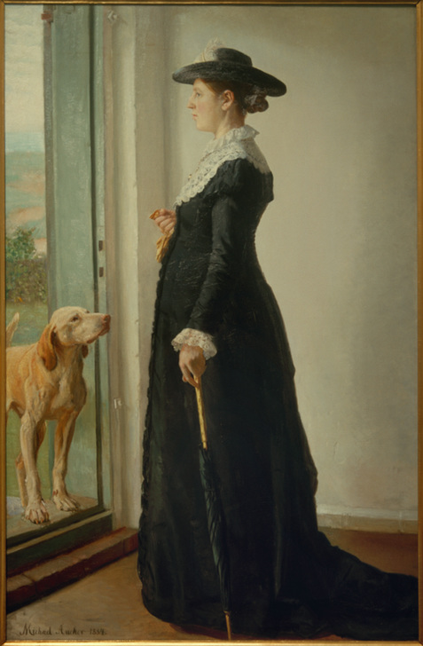 Porträt meiner Frau. Die Malerin Anna Ancher à Michael Peter Ancher
