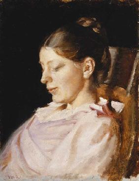 portait d'Anna Ancher, la femme de l'artiste