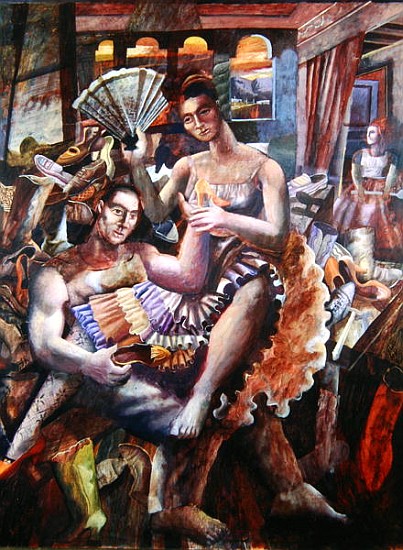 The Shoemakers Gift (tempera on paper)  à Michael  Rooney