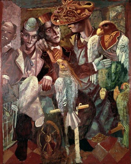 The Ventriloquist, 1987 (oil on paper)  à Michael  Rooney