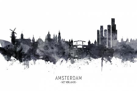 Amsterdam The Netherlands Skyline